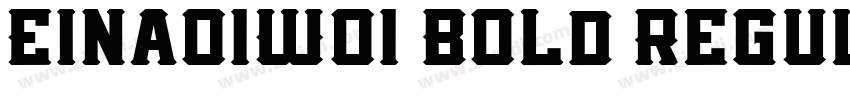 Eina01W01 Bold Regul字体转换